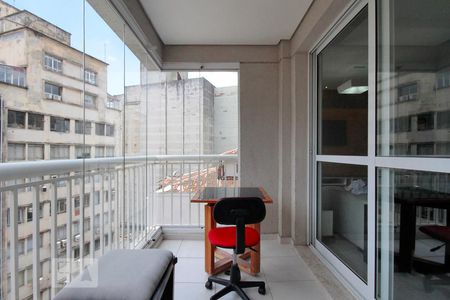 Varanda de apartamento à venda com 1 quarto, 64m² em Centro Histórico de São Paulo, São Paulo