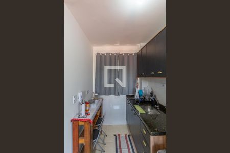 Sala e Cozinha Integrada  de apartamento para alugar com 1 quarto, 32m² em Vila Guilhermina, São Paulo
