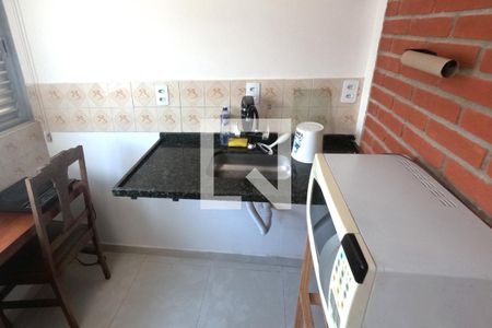 Cozinha Americana de apartamento para alugar com 1 quarto, 25m² em Itararé, Santos