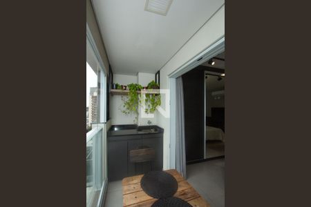 Varanda de kitnet/studio à venda com 1 quarto, 26m² em Moema, São Paulo