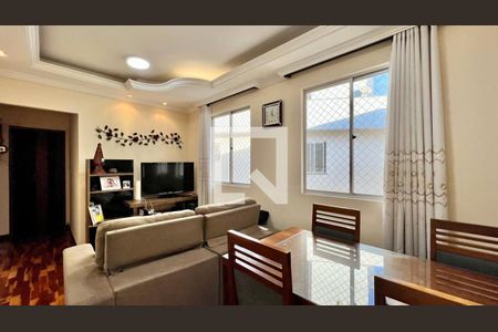 sala  de apartamento à venda com 2 quartos, 65m² em União, Belo Horizonte