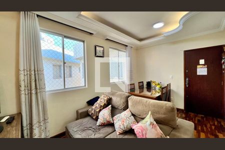 sala  de apartamento à venda com 2 quartos, 65m² em União, Belo Horizonte